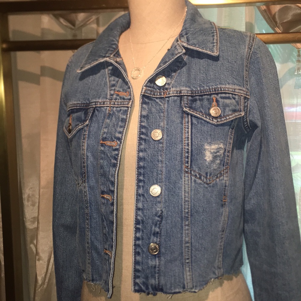 Topshop Tilda Hack Denim Jacket - Picture 7 of 8